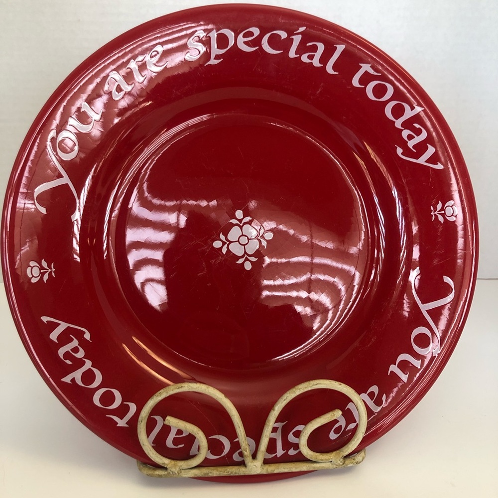 You Are Special Today Red plate
